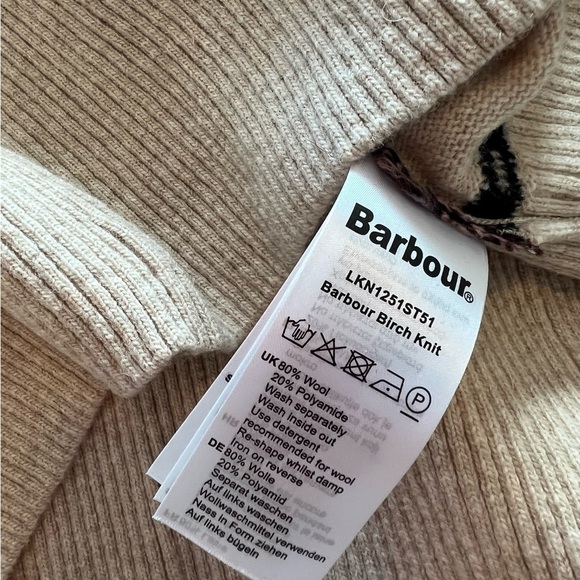 BARBOUR Birch Crew Neck Wool Blend Sweater NWT - Picture 12 of 15